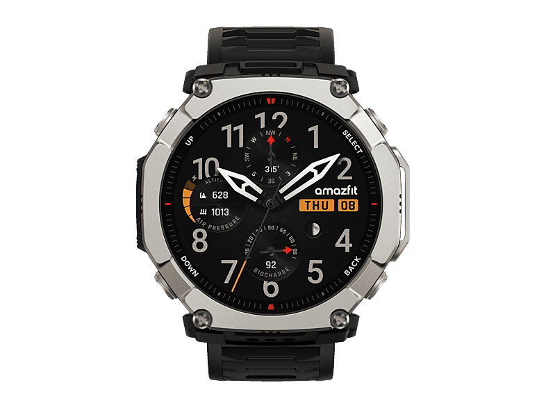 AMAZFIT T-Rex Ultra 2 Smartwatch Titan, Kunststoff Silikon, 26 mm, Black