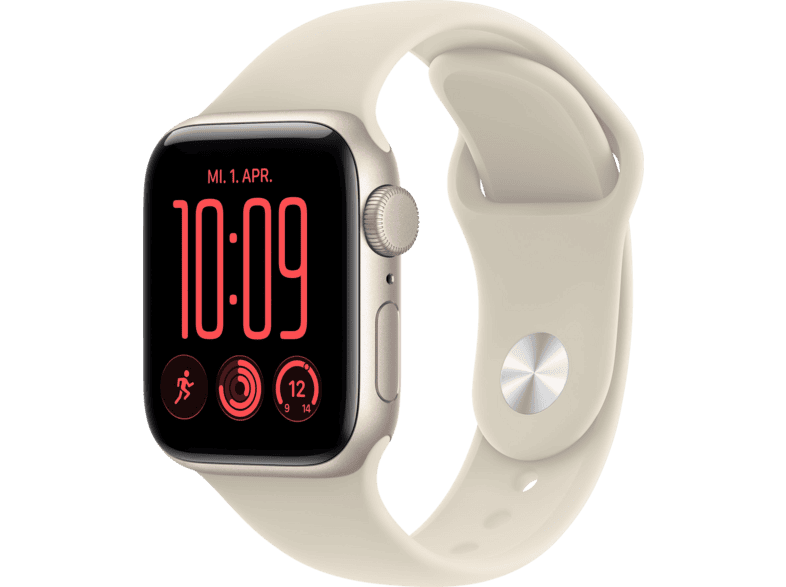 APPLE Watch SE 3 GPS 40, 2026 Smartwatch Aluminium Fluoroelastomer, 130-180 mm